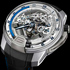 HYT: H2 Titanium & White Gold Blue – unusual indication of time!