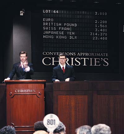 New records at Christie's auction