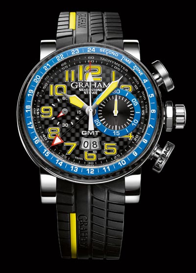 Limited Edition Silverstone Stowe GMT Blue & Yellow by Graham