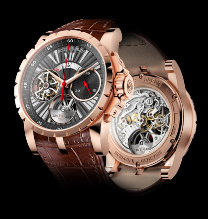 Excalibur Flying Tourbillon Chronograph with single-pusher, Limited Edition