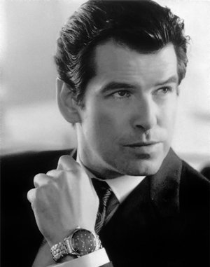 Pierce Brendan Brosnan with Omega Seamaster Professional watch