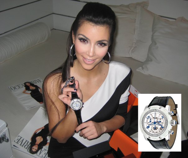 Kim Kardashian and Glam Rock watch