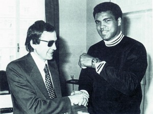 Muhammad Ali with Certina DS 1 watch