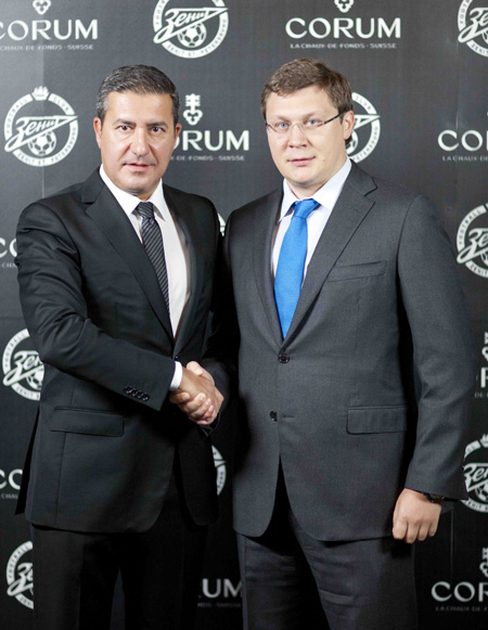 A Calce - Corum-CEO with M Mitrofanov - General Director of FC Zenit