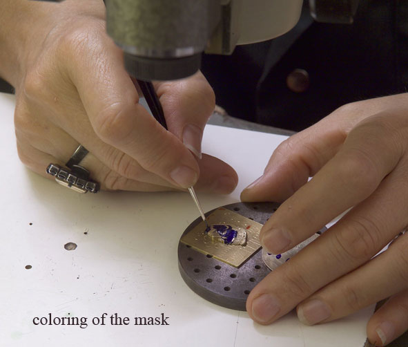 drawing of Metiers d`Art Les Masques watch mask