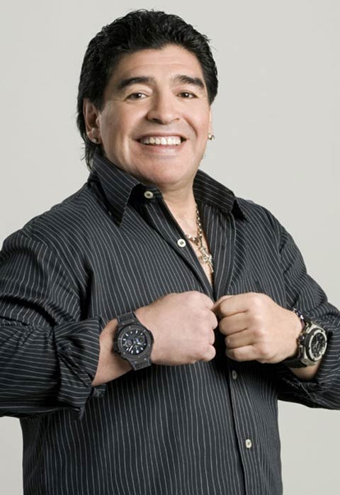 Diego Armando Maradona with Hublot