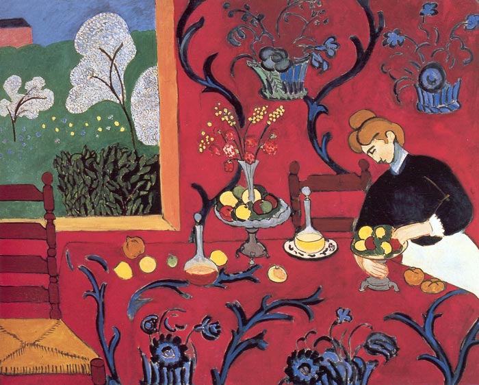 painting “Harmony In Red” by Henry Matisse