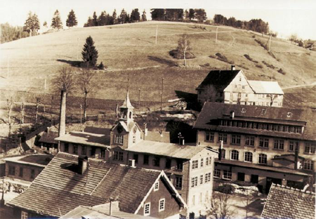 Hanhart watch manufactory in Gütenbach, 1930s