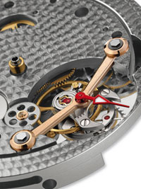 Tourbillograph watch mechanism