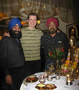 Anoop Singh, Gastronomist, Resaurant Sitara and Mayura in Konstanz with Peter Colat and Gurdeep Singh Kundan