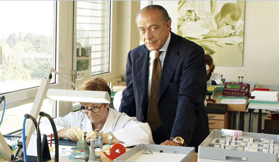 Fawaz Gruosi in De Grisogono laboratory
