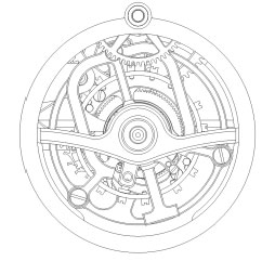 Cecil Purnell watch mechanism schematic image