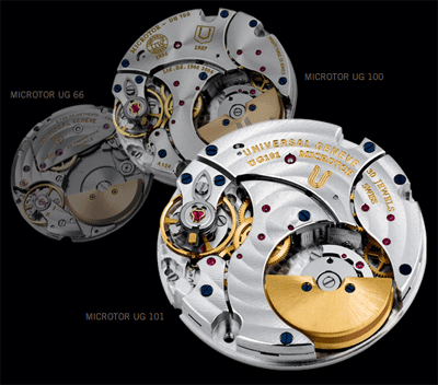 Universal Geneve watch mechanisms