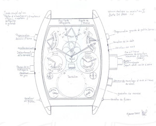 Franck Muller watch schematic image