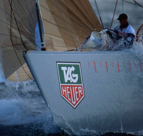 «TAG Heuer Challenge» yacht and yachtsman Chris Dickson