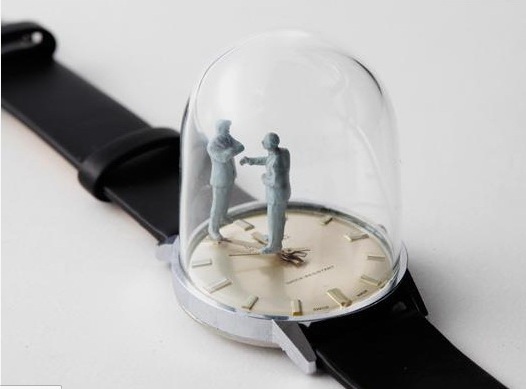  The watches with sculptures of Dominic Wilcox.