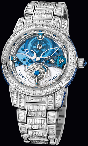 Model “Royal Blue Tourbillon Haute Joaillerie” from Ulysse Nardin