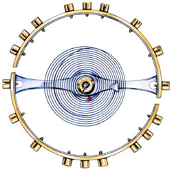 balance of Carles-Auguste Pillard watch mechanism