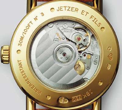 Jetzer Et Fils watch backside