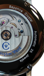 Christopher Ward watch backside