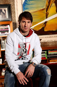 Leo Messi with D&G watch