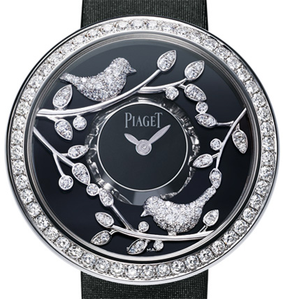 Blooming Garden on the watch dial of Illuminated Garden by Piaget