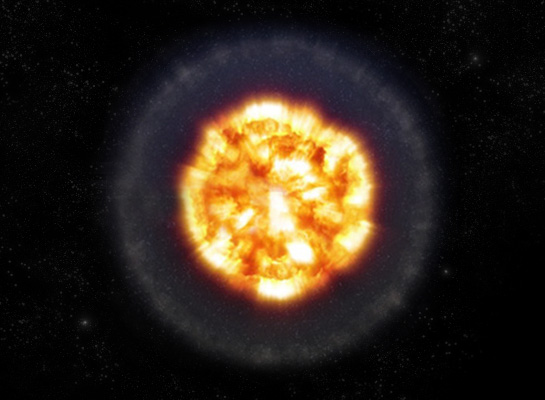 supernova dwarf star SNLS-03D3bb