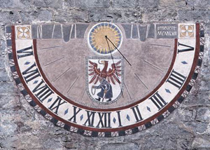 sun clock - dial on the tower