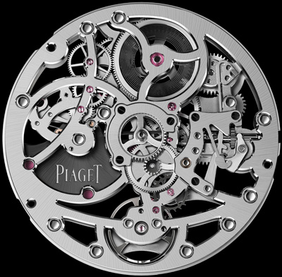 manufacturing skeletonized mechanism Piaget 1200S