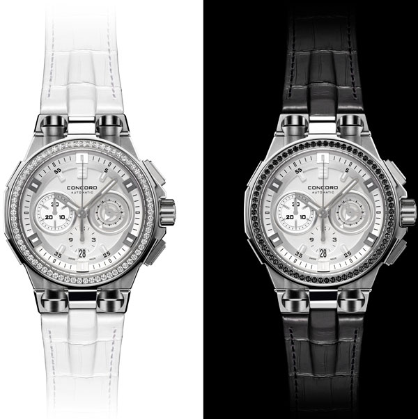 Concord C2 Chronograph all-white and C2 Chronograph BlackFrost watches
