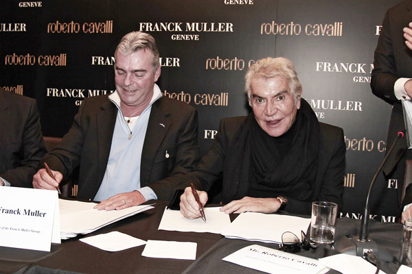 Franck Muller and Roberto Cavalli will produce jointly wrist watches