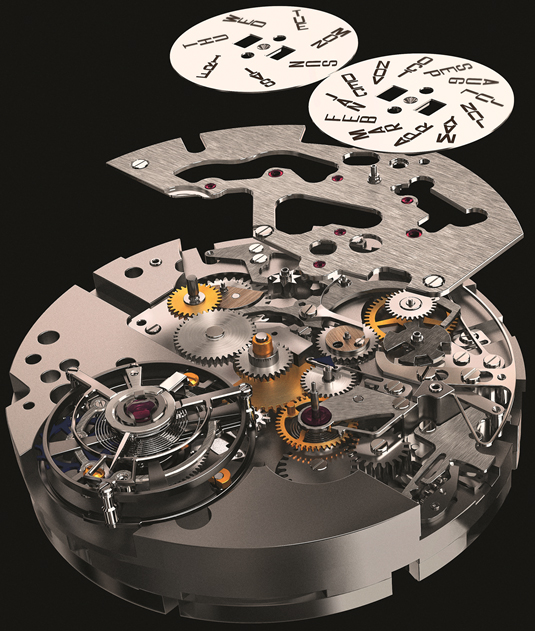 Tourbillon Quantième Perpétuel watch mechanism