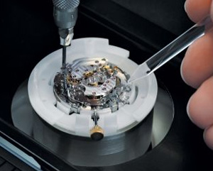 Breitling watch mechanism assembly