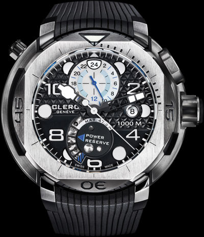 Hydroscaph Steel GMT Watch