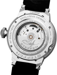 Steffen watch backside with Autogen movement