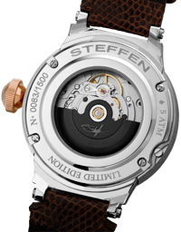 Steffen watch backside with automatic movement