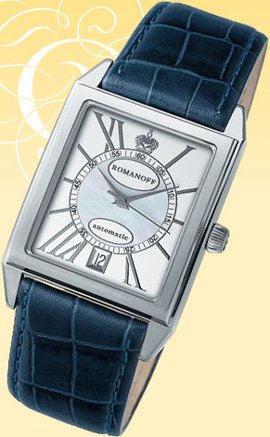 silver watch ROMANOFF - model "2824/7180981"