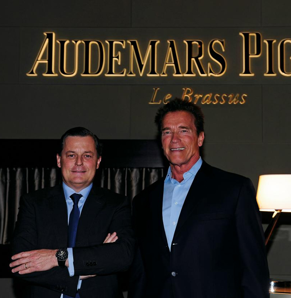 Arnold Schwarzenegger visited Audemars Piguet at SIHH 2012!