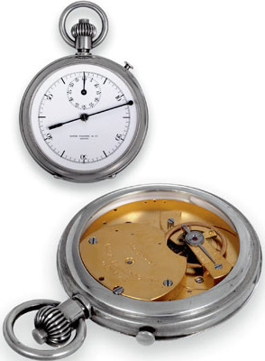 Patek Philippe &Co pocket chronographs: left: inky chronograph 1891, right: split-chronograph 1884