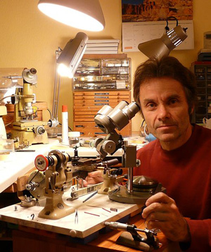 Christian Klings in his workshop