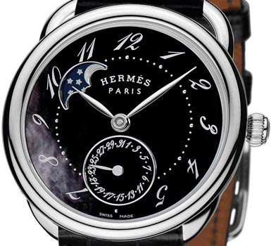 Arceau Petite Lune watch by Hermès