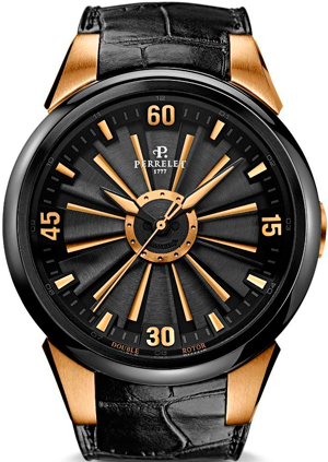 Turbine Black & Gold watch by Perrelet