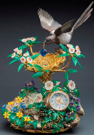 Patek Philippe Magpie’s Treasure Nest Clock