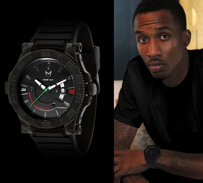 Brandon Jennings with Meister Prodigy watch