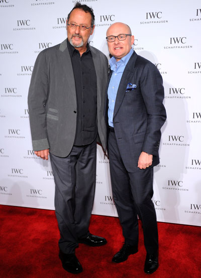 Actor Jean Reno and IWC CEO Georges Kern attend IWC and Tribeca Film Festival