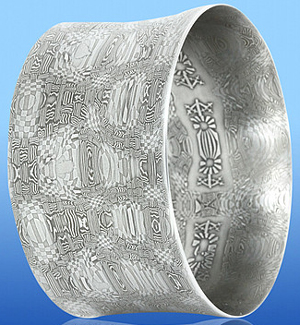 bracelet of Damascus steel
