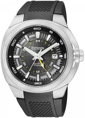 EcoDrive Titanium GMT watch