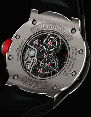 Richard Mille RM 36-01 Sebastien Loeb watch caseback