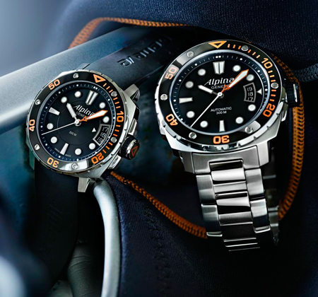 300 Extreme Diver 300 Orange watches by Alpina