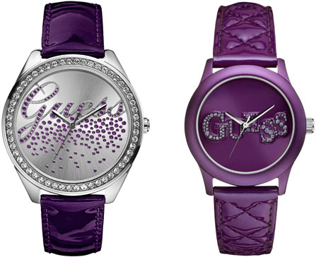 Youth ladies watches Party Girl and Quilty by Guess